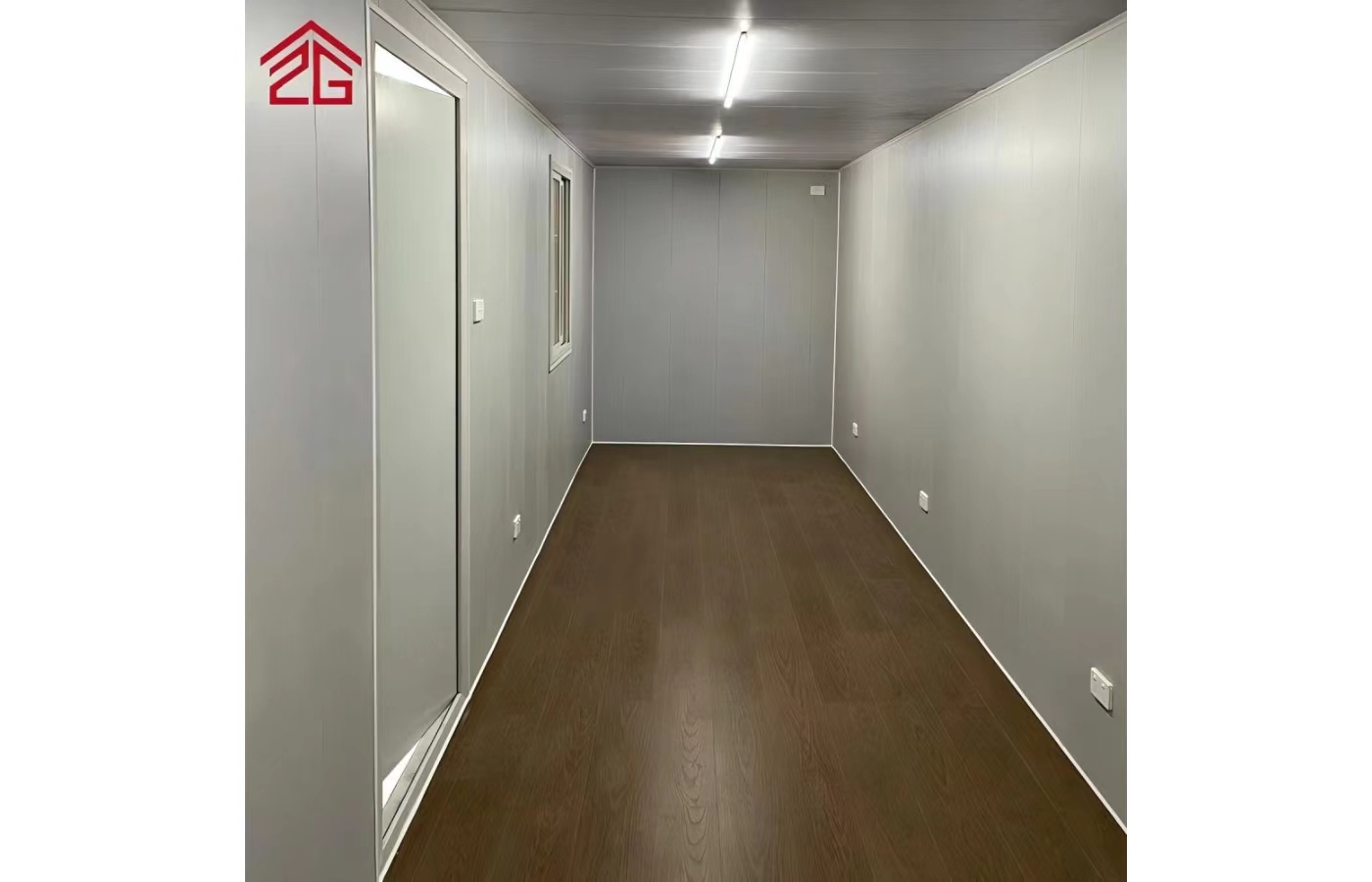 Tavandan Tabana Pencereli Özelleştirilmiş 20ft Sabit Konteyner Ev Tavandan Tabana Pencereli Özelleştirilmiş 20ft Sabit Konteyner Ev