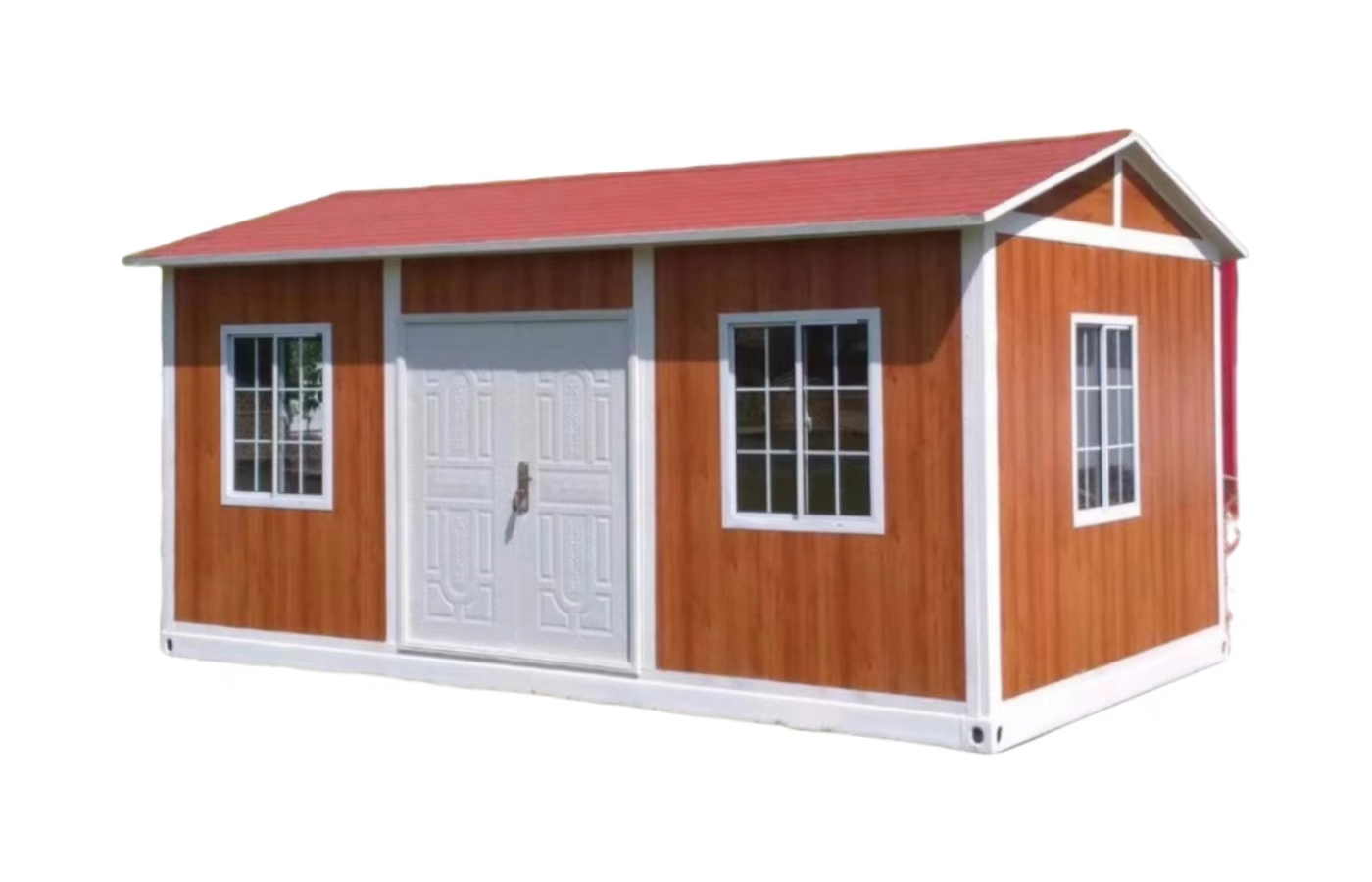 Tavandan Tabana Pencereli Özelleştirilmiş 20ft Sabit Konteyner Ev Tavandan Tabana Pencereli Özelleştirilmiş 20ft Sabit Konteyner Ev