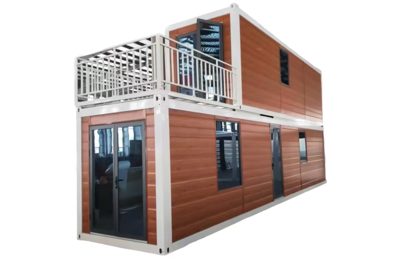 Tavandan Tabana Pencereli Özelleştirilmiş 20ft Sabit Konteyner Ev Tavandan Tabana Pencereli Özelleştirilmiş 20ft Sabit Konteyner Ev