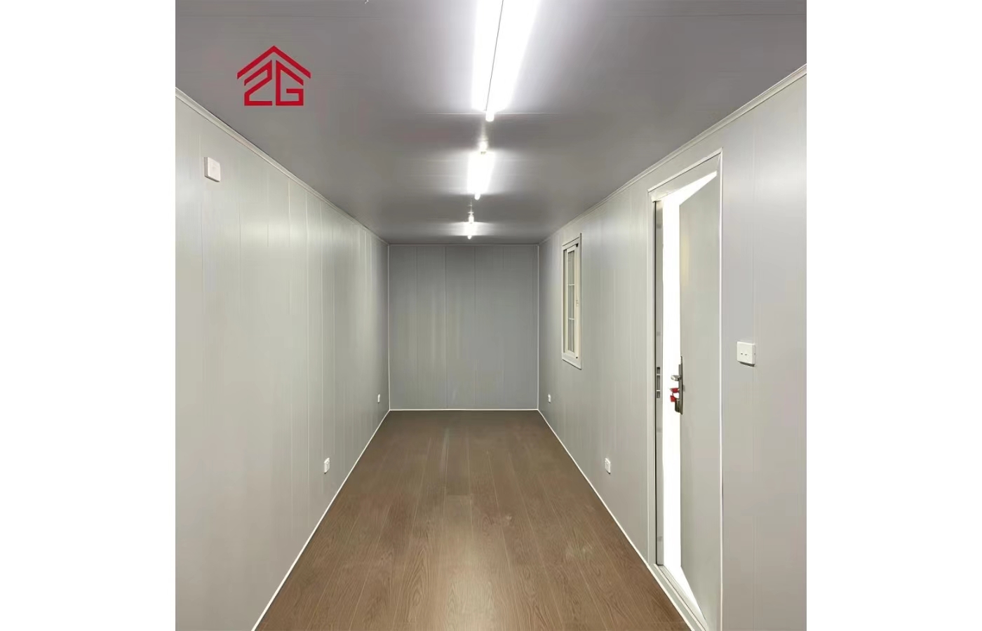 Tavandan Tabana Pencereli Özelleştirilmiş 20ft Sabit Konteyner Ev Tavandan Tabana Pencereli Özelleştirilmiş 20ft Sabit Konteyner Ev