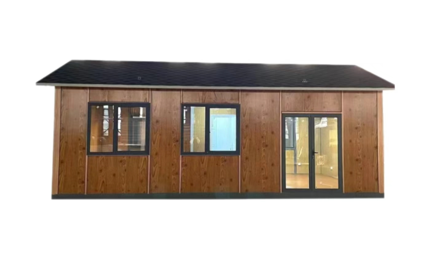 Tavandan Tabana Pencereli Özelleştirilmiş 20ft Sabit Konteyner Ev Tavandan Tabana Pencereli Özelleştirilmiş 20ft Sabit Konteyner Ev