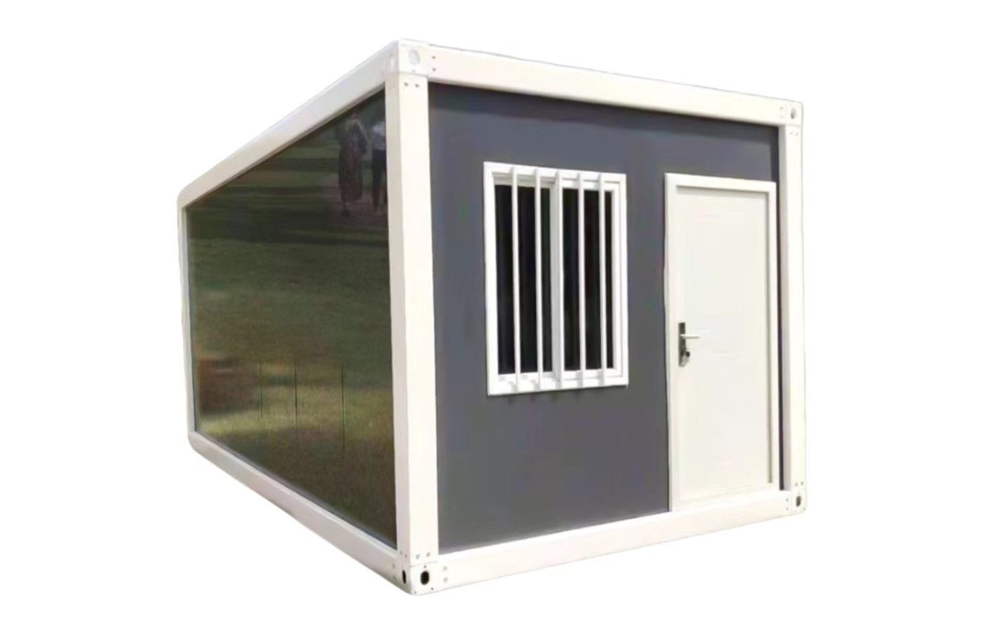Tavandan Tabana Pencereli Özelleştirilmiş 20ft Sabit Konteyner Ev Tavandan Tabana Pencereli Özelleştirilmiş 20ft Sabit Konteyner Ev