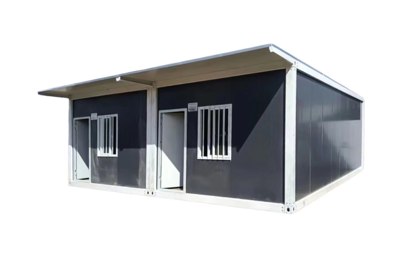 Tavandan Tabana Pencereli Özelleştirilmiş 20ft Sabit Konteyner Ev Tavandan Tabana Pencereli Özelleştirilmiş 20ft Sabit Konteyner Ev