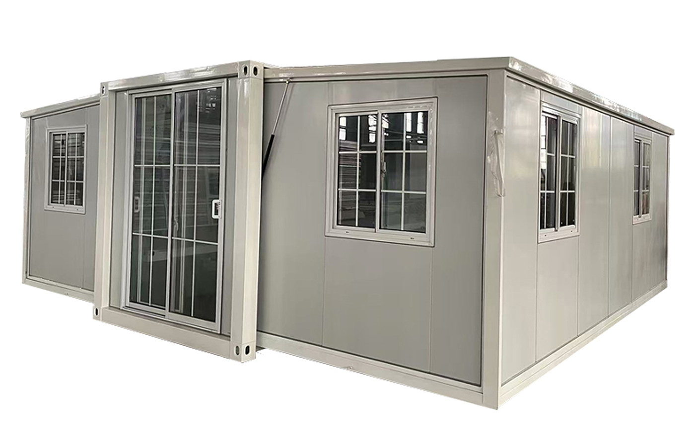 Tavandan Tabana Pencereli 20ft Modern Genişletilebilir Konteyner Özel Mağaza Tavandan Tabana Pencereli 20ft Modern Genişletilebilir Konteyner Özel Mağaza