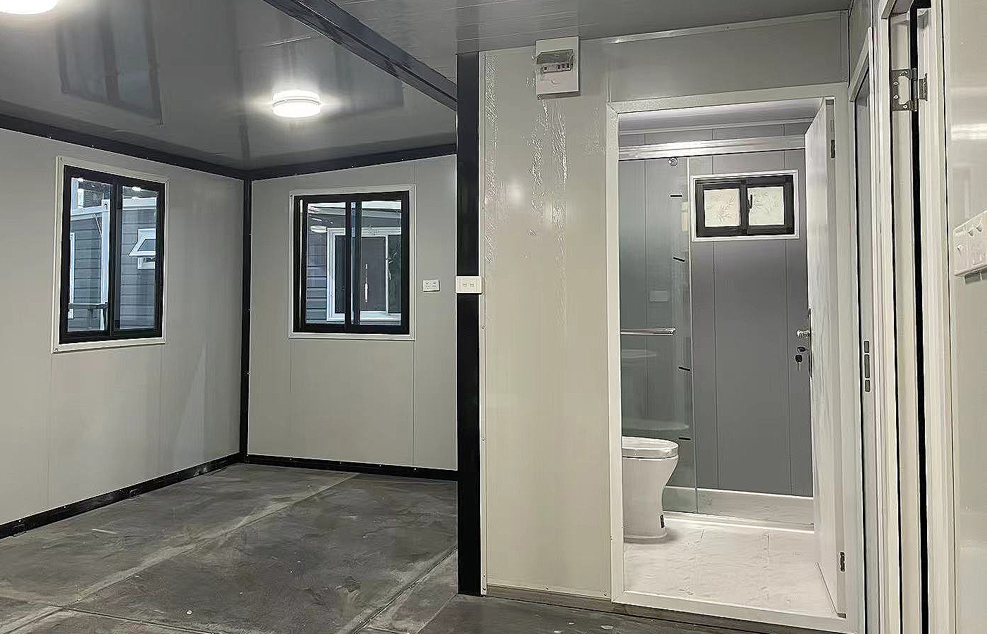 Tavandan Tabana Pencereli 20ft Modern Genişletilebilir Konteyner Özel Mağaza Tavandan Tabana Pencereli 20ft Modern Genişletilebilir Konteyner Özel Mağaza