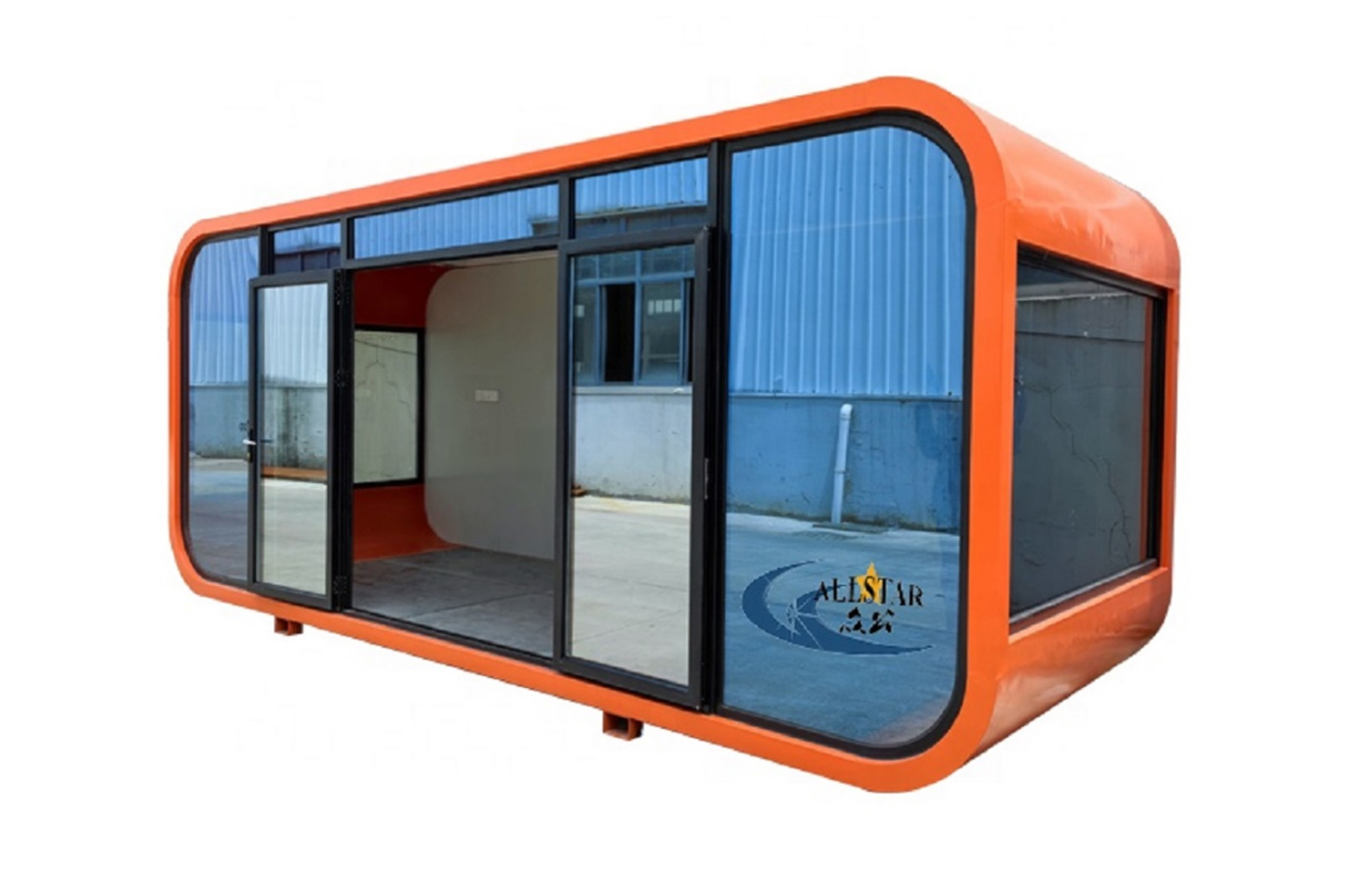 20ft Modern Özelleştirilmiş Apple Konteyner Ev Yüksek Lüks Ev Doğrudan Evde İkamet Ediyor